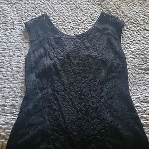 Express Black Lace Sleeveless Top